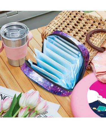 Portable Women's Binding-Up Bags | Menstrual Cup & Tampon Pouches for Teens | Galaxy Starry Sky Design | Order Internationally - Buy Online on GoSupps.com