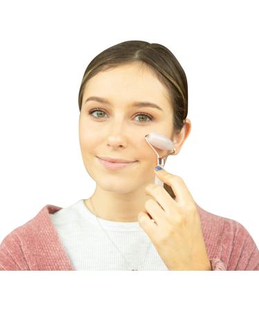 Rose Quartz Beauty Scooter - Relieve Fine Lines & Revitalize Skin | Facial Massage Tool for Face Eyes Neck & Body - Buy Online on GoSupps.com