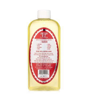 Lincoln E-Z Cleaner Suede Nubuck Satin Leather Nylon Fabric Shoe Cleaner 8 oz.