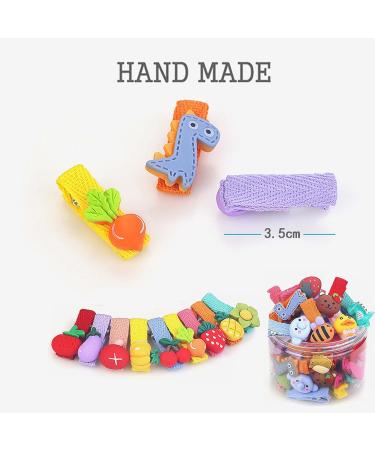 26-Piece Mixed Color Flower Hairpins Set | Sweet Clips & Tie Holders for Girls Teens & Children - Buy Online on GoSupps.com