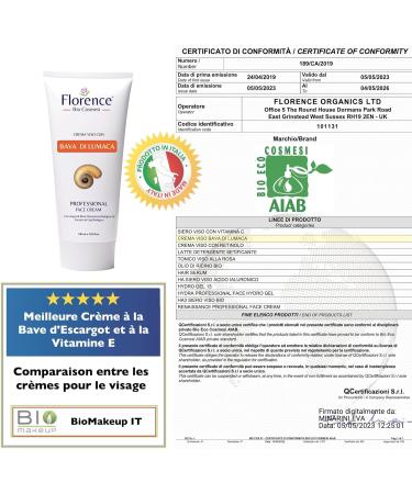 100ml. Snail Face Cream with Hyaluronic Acid Vitamin C. Certified Organic Face and Eye Contour Care. Anti-Wrinkle Cream for All Skin Types. Face Cream for Women and Men - Buy Online on GoSupps.com