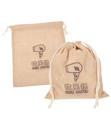 Baluue 2pcs Hair Dryer Drawstring Bags Drawstring Hair Dryer Bags Hair Dryer Carrying Bags Travel Bag Cloth