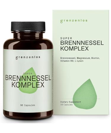 Limitless Nettle Capsules Complex with Magnesium Juniper Parsley & Fennel - Vegan International Shipping | Made in Germany (90 Capsules) - Buy Online on GoSupps.com