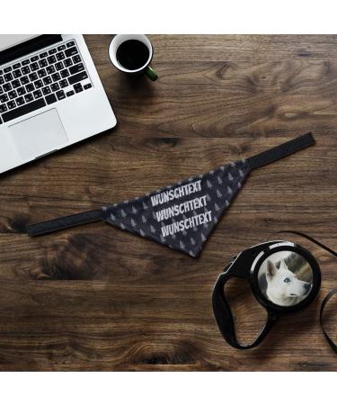 Dog Scarf with Custom Name | Printplanet Personalized Three-Line Text Scarf for Dogs - Size M - Buy Online on GoSupps.com