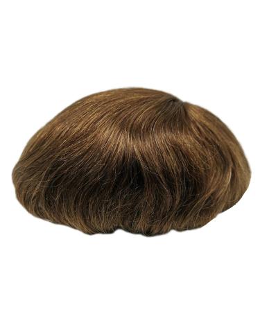 Real Hair Toupet for Men | Yanahair Smooth Thin French Tip Wigs | Light Brown European Hair System (10x8) - Buy Online on GoSupps.com