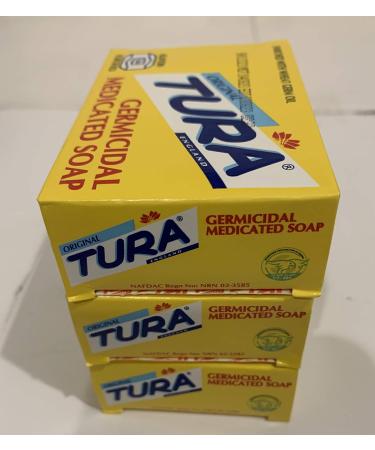 Tura Germicidal Medicated Soap 65g - Pack of 3 Bars - Buy Online on GoSupps.com
