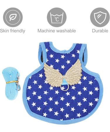 BESPORTBLE Chicken and Duck Vest Pet Harness Adjustable Hen Soft Harness Small Dog Harness Chicken Chest Blue - Buy Online on GoSupps.com