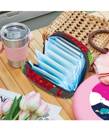 Women s Menstrual Cup Storage Bag | Travel Makeup Organizer | Big Capacity | Christmas Trees Pattern | 4.7x6.6x6.6 in - Buy Online on GoSupps.com