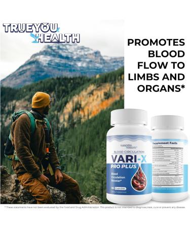 Blood Circulation Vari-X Pro Plus - Our Best Blood Circulation Booster - Blood Circulation Supplements to Improve Blood Flow Circulation - Vari X Pro Plus Blood Circulation Pills - Advanced Blood Flow - Buy Online on GoSupps.com
