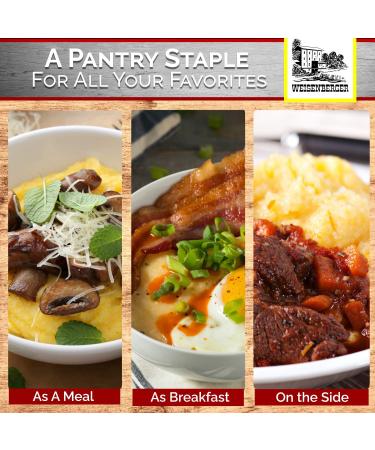 Weisenberger Stone Ground Yellow Grits - Authentic Southern Style Corn Grits - Non GMO Course Ground Cornmeal - 2 lb - Buy Online on GoSupps.com