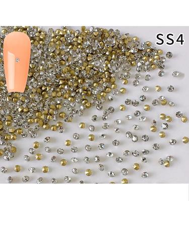 FEIlei Clear Nail Rhinestones 3D Nail Gems Nail Diamonds Pointed Back Nail Stones - Buy Online on GoSupps.com