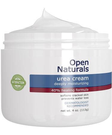 Open Naturals Urea 40% Foot Cream - Premium Callus Remover for Thick, Cracked Skin - 4 oz - Buy Online on GoSupps.com