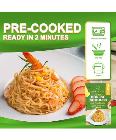 DIET COOKER Premium Konjac Noodle 10 Pack - Keto & Vegan Friendly, Odor Free, Low Calorie Pasta with Zero Net Carbs - 9.52 oz - Buy Online on GoSupps.com