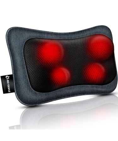 MoCuishle Back Massager with Heat, Shiatsu Back and Neck Massager, Electric Shoulder Massager, Kneading Massager Back, Relax Back Pain, Neck Pain, Massage Pillow for Back, Neck, Leg Navy