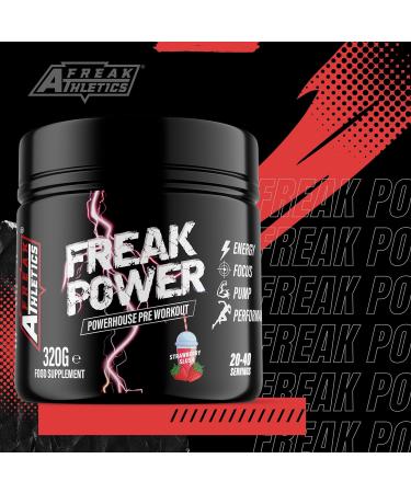 Freak Power Pre Workout 320g Pre Workout Powder (Strawberry Slush) - Buy Online on GoSupps.com