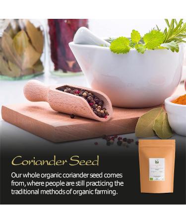 Organic Gourmet Coriander Seed - Elevate Dishes with High-Quality Cilantro Seeds - 100g (3.53 oz) - Buy Online on GoSupps.com