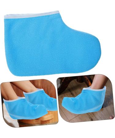 HONMEET 1 Pair Waxed Cotton Footmuffs Paraffin Wax Spa Foot Covers Paraffin Bath Bags Paraffin Refills Liners Foot Spa Wrapping Cover Moisturizing Socks Foot Spa Booties Polyester 26.50X19.00X1.00CM Blue - Buy Online on GoSupps.com