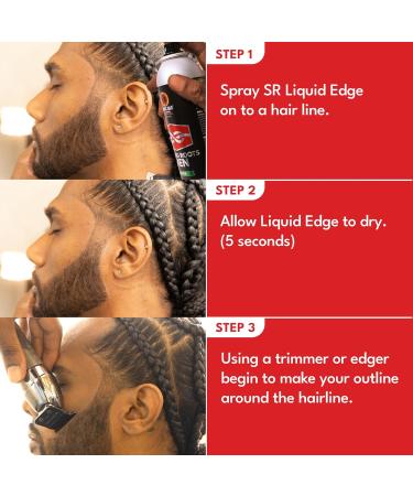 Strong Roots Men Liquid Edge Spray 6.08 fl.oz./ 180ml - Gives a Sharp & Crisp Hairline Precison Cuts Perfect for Line up Gives Barber Result Quality Protect Hair with Biotin Infused Formula - Buy Online on GoSupps.com