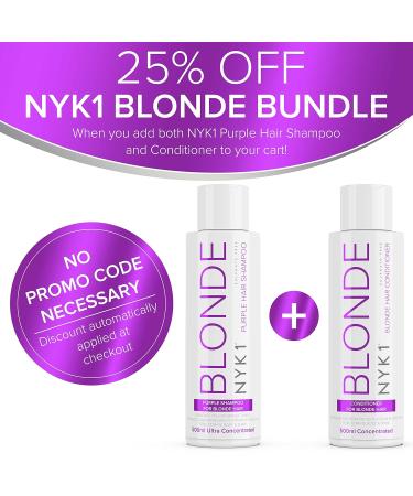 Purple Conditioner for Blonde & Bleached Hair - 500ml Sulfate Free Blue Toner for Platinum & Grey Hair - Best Silver Conditioner - Buy Online on GoSupps.com