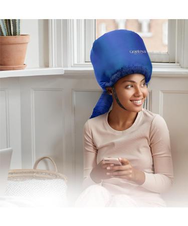 Hair Dryer Bonnet w/A Headband Integrated That Reduces Heat Around Ears & Neck - Hair Dryer Diffuser Cap for Hair Dryer Curly Hair Speeds Up Drying Time Deep Conditioning at Home - Large (Blue) - Buy Online on GoSupps.com