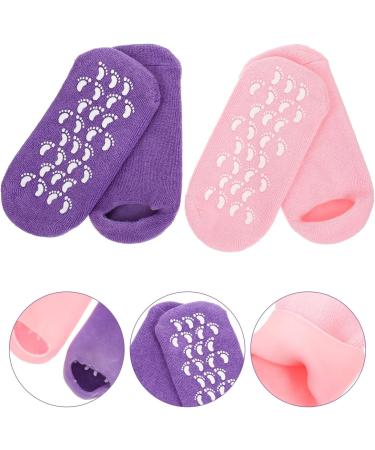2 Pairs Gel Socks Foot Heel Lotion Socks Dry Feet Socks Supple Spa Socks Features Socks for Women Reusable Moisturizing Socks Women s Socks Soft Cotton Yarn Miss Nursing Cover 22x10x1cm - Buy Online on GoSupps.com