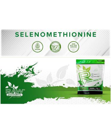 Selenium 200 mcg High Strength Capsules - Vegan Antioxidant Supplement for Thyroid, Immune System, Hair & Nails | Raw Powders - Buy Online on GoSupps.com
