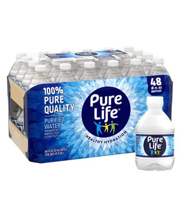 194627 Pure Life Purified Bottled Water - 8 fl oz - Bottle - 24/Carton 8 Fl Oz (Pack of 24)