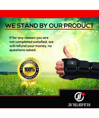 JS Relievers Wrist Brace - Adjustable Carpal Tunnel Support for Left & Right Wrist | Ultra Comfortable & Protective - Size M-L - Buy Online on GoSupps.com