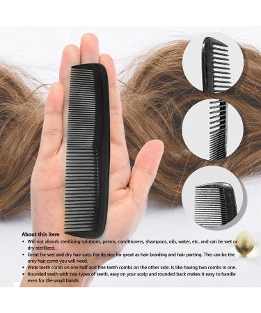Soft 'N Style Hair Care 4-Pack Comb - Durable and Gentle - Fine Tooth Comb Set for Men - Black - Buy Online on GoSupps.com