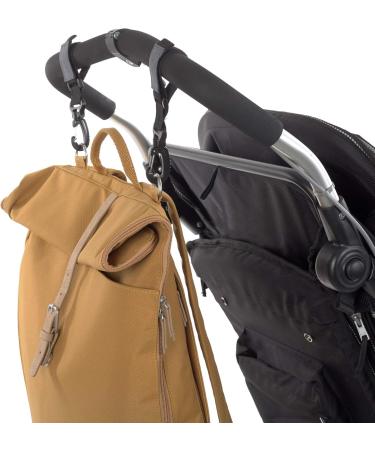 L SSIG Rolltop Backpack - Eco-Friendly Diaper Bag with Changing Mat Stroller Attachment & Bottle Holder in Yellow (Curry) - Shop Internationally - Buy Online on GoSupps.com