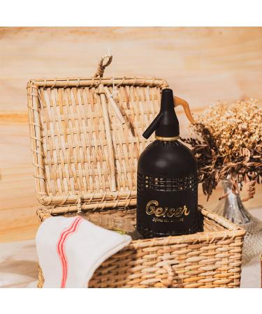 Geiser Siphon Vintage Soda Water 1L (Black) - Buy Online on GoSupps.com