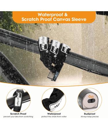 Emjollray E-Scooter Castle Lock - 2.62ft Robust Chain with 2 Keys for Ultimate Theft Protection | Ideal for E-Scooters & Bicycles (6mm Thick) - Buy Online on GoSupps.com