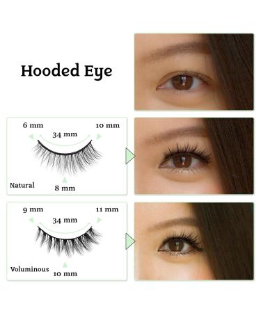 2R Studio Reusable Self-Adhesive Eyelashes - Pre-Glued Natural Look No Glue Needed Extra Adhesive Strips & Tweezers - Buy Online on GoSupps.com