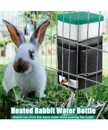 Heated Rabbit Water Bottle 32 oz No Drip Water Bottle for Rabbits Energy-saving Animal Kettle Small Pets No Drip Automatic Thermostatic Rabbit Water Dispenser Hamster Water Bottle for Rabbit Hamster - Buy Online on GoSupps.com
