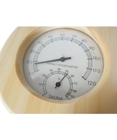 Relsuna Wooden Drop-Shaped Sauna Thermometer - Accurate & Stylish Sauna Accessory for International Shipping - Buy Online on GoSupps.com