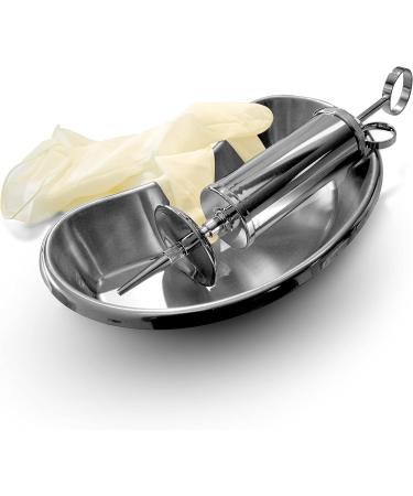 Ear Wax Removal Syringe Durable Brass with Chrome Plating, Tri-Stream Tip, Easy & Safe Ear Wax Irrigation, Latex-Free, 2 Oz 2 Oz - CP - Buy Online on GoSupps.com