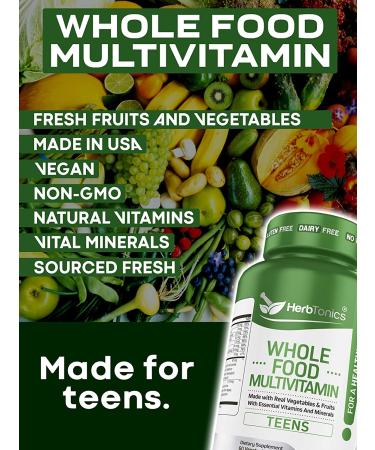 Whole Food Multivitamin for Women & Men | 62 Superfoods from Whole Food Markets | Vegan Non-GMO | 120 Vegetarian Capsules - Buy Online on GoSupps.com