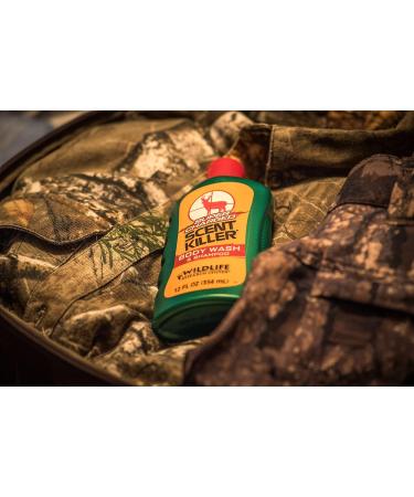 Wildlife Research 540-12 Scent Killer Body Wash - 12 FL OZ | Odor Eliminator for Outdoor Adventures | Small Yellow Bottle - Global Shipping Available - Buy Online on GoSupps.com
