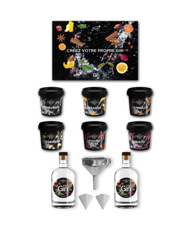 Bembo Diy Gin - Do It Yourself Gin - Prepare Your Own Personalized Gin By Yourself - Complete Gin Botany Kit And Accessories - Made In Italy