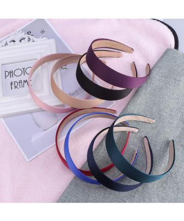 frcolor Hard Shell Headbands | Wide Satin Non-Slip Hairbands for Women & Girls - Random Colors - International Shipping - Buy Online on GoSupps.com