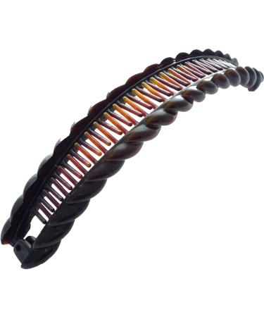 Banana Clip Fish Clip Hair Clip Hair Comb Fish Clip Black Or Tort Banana Clip Tort Barley Twist Banana Clip by Cherry-on-Top