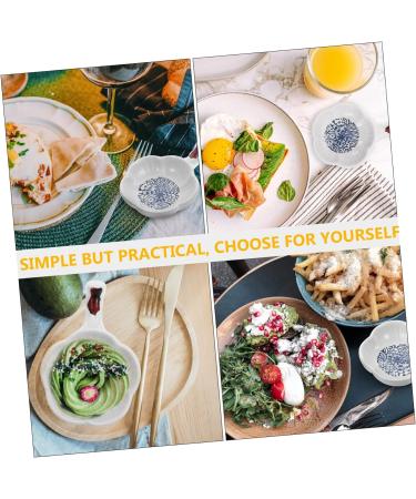 MAGICLULU 1pc Sauce Dish Vegetable Plate Ceramic Dipping Dish Pastry Plate Dipping Sauce Bowl Sauce Bowls Condiment Bowls Candy Plate Spice Dish Seasoning Dish Ceramics Household Spices 11X8X2CM Blue - Buy Online on GoSupps.com