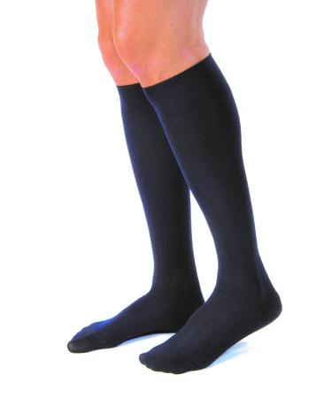 BSN medical/Jobst 113161 Men's Casual Sock Knee High 30-40 mmHg Closed Toe Medium Navy Pair
