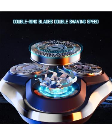 Rechargeable Cordless Electric Razor & 6-Piece Men's Grooming Kit - Beard Trimmer Hair Clipper & Facial Cleansing - Perfect Gifts for Men Husbands & Fathers - Buy Online on GoSupps.com