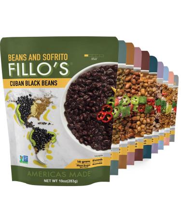 Fillo's Variety Pack, 10 Pouches, All 6 Sofrito Beans and all 4 Sofrito Meals