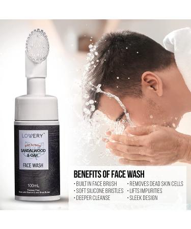Sandalwood & Oak Spa Kit for Men - Bath & Shower Gift Set with Face Wash, Shower Gel, Bubble Bath, and Handmade Soap - Buy Online on GoSupps.com