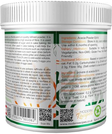 Gum Arabic Powder 500g - Premium Quality Vegan Non-GMO Gluten Free - Recyclable Container - Pack of 1 - Buy Online on GoSupps.com