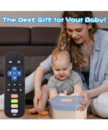TKLake Baby Teething Toys Remote Control Shape Teethers for Babies Infant Toddlers Prevent Finger Sucking Relief Soothe Babies Gums BPA Free/Freezable/Dishwasher Safe (Black) BLACK Updated - Buy Online on GoSupps.com