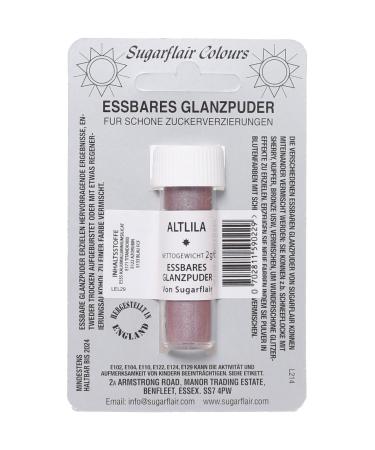 Sugarflair DUSKY LILAC Edible Lustre Dust Powder - Cake decorating shimmer - Buy Online on GoSupps.com